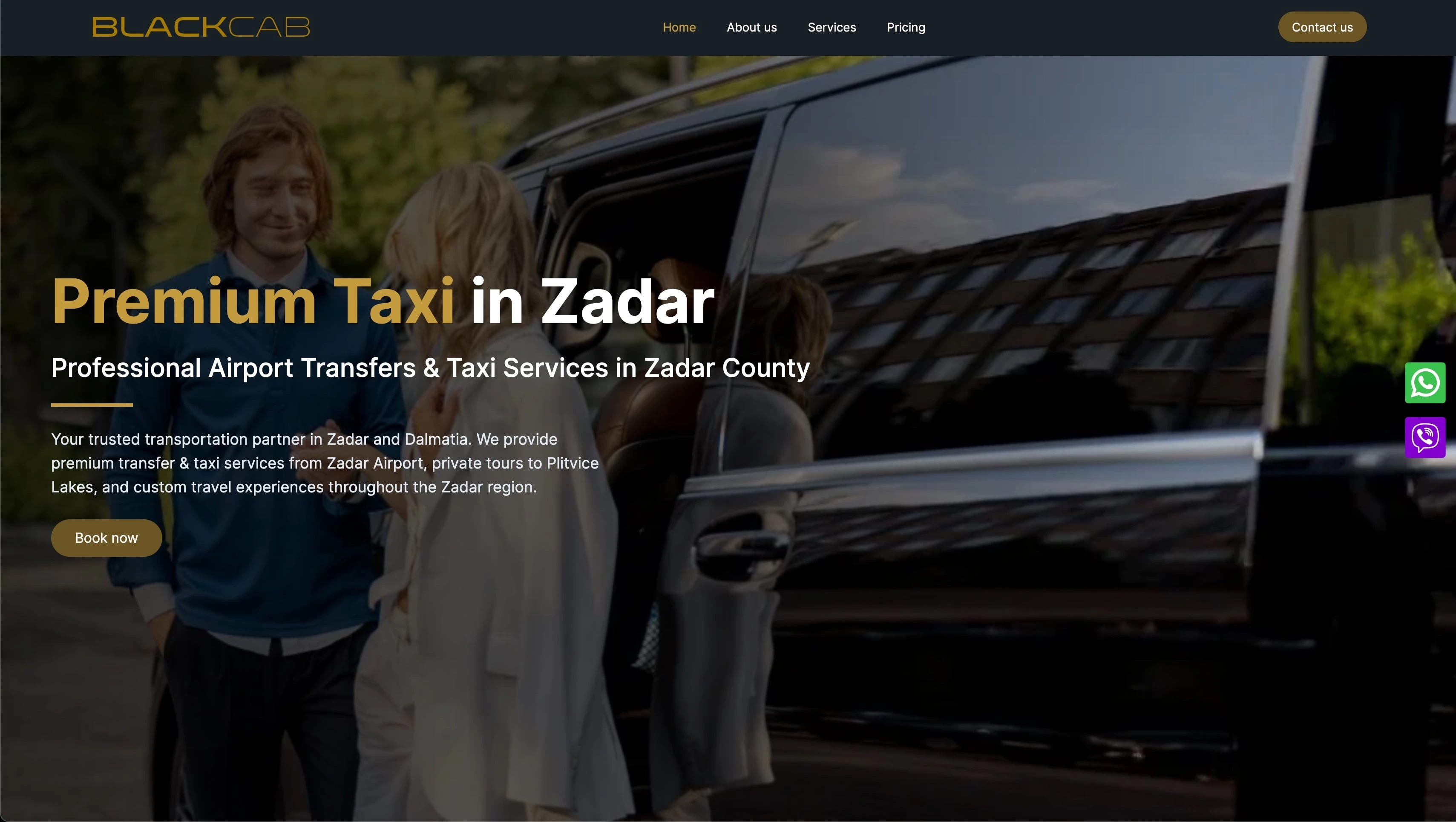 Transfer Black Cab – Airport Transfers and Taxi Services in Zadar